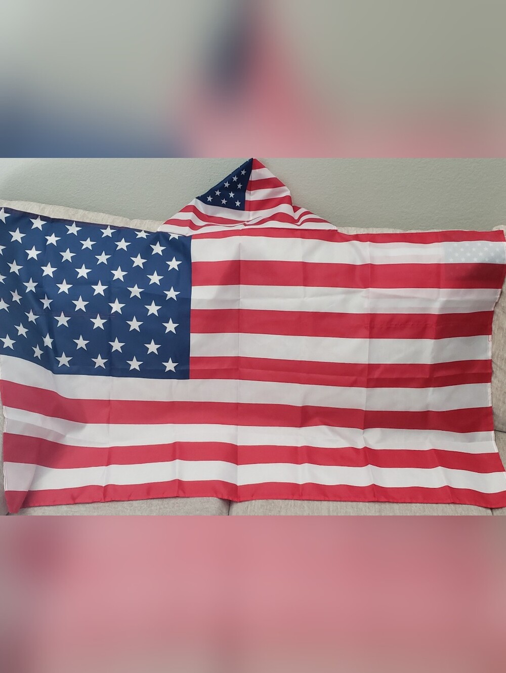 USA 2026 World Cup soccer souvenir fan kit big flag scarf hat - Picture 3 of 10